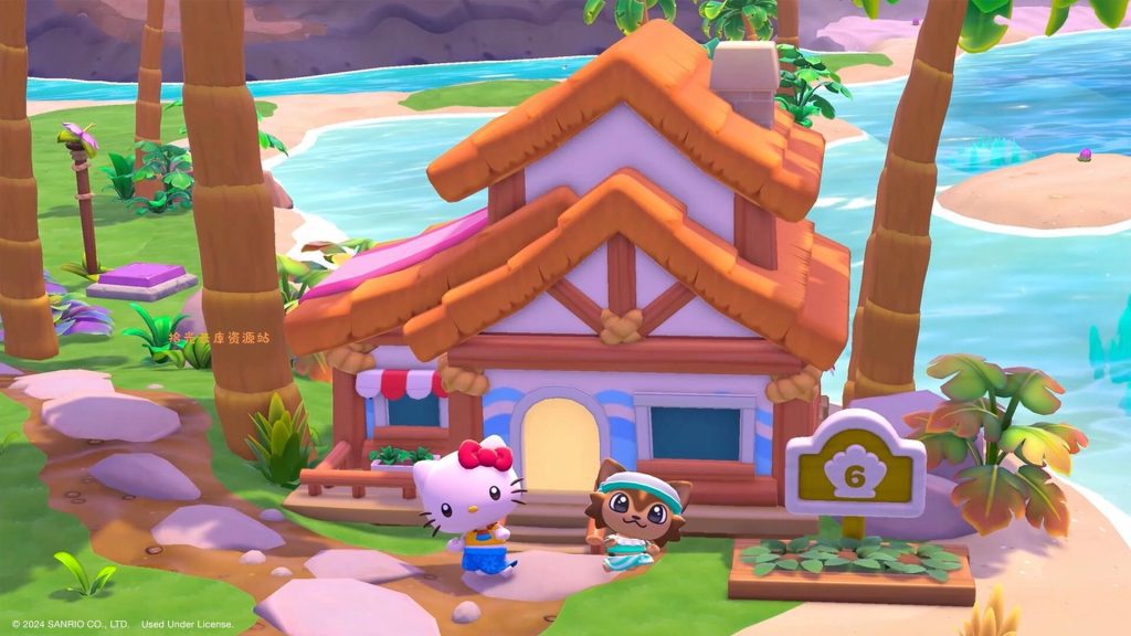 《凯蒂猫岛屿冒险 Hello Kitty Island》岛屿探索画面